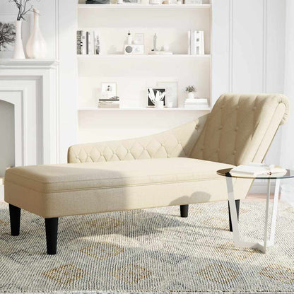 Fauteuil long avec coussin et accoudoir droit  tissu - Imagem 3