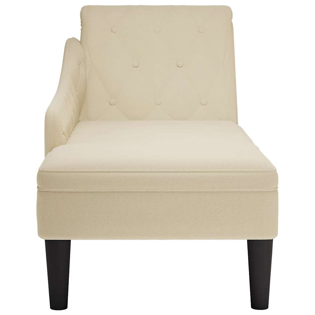 Fauteuil long avec coussin et accoudoir droit  tissu - Imagem 4