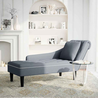 Fauteuil long avec coussin et accoudoir droit  velours - Imagem 11