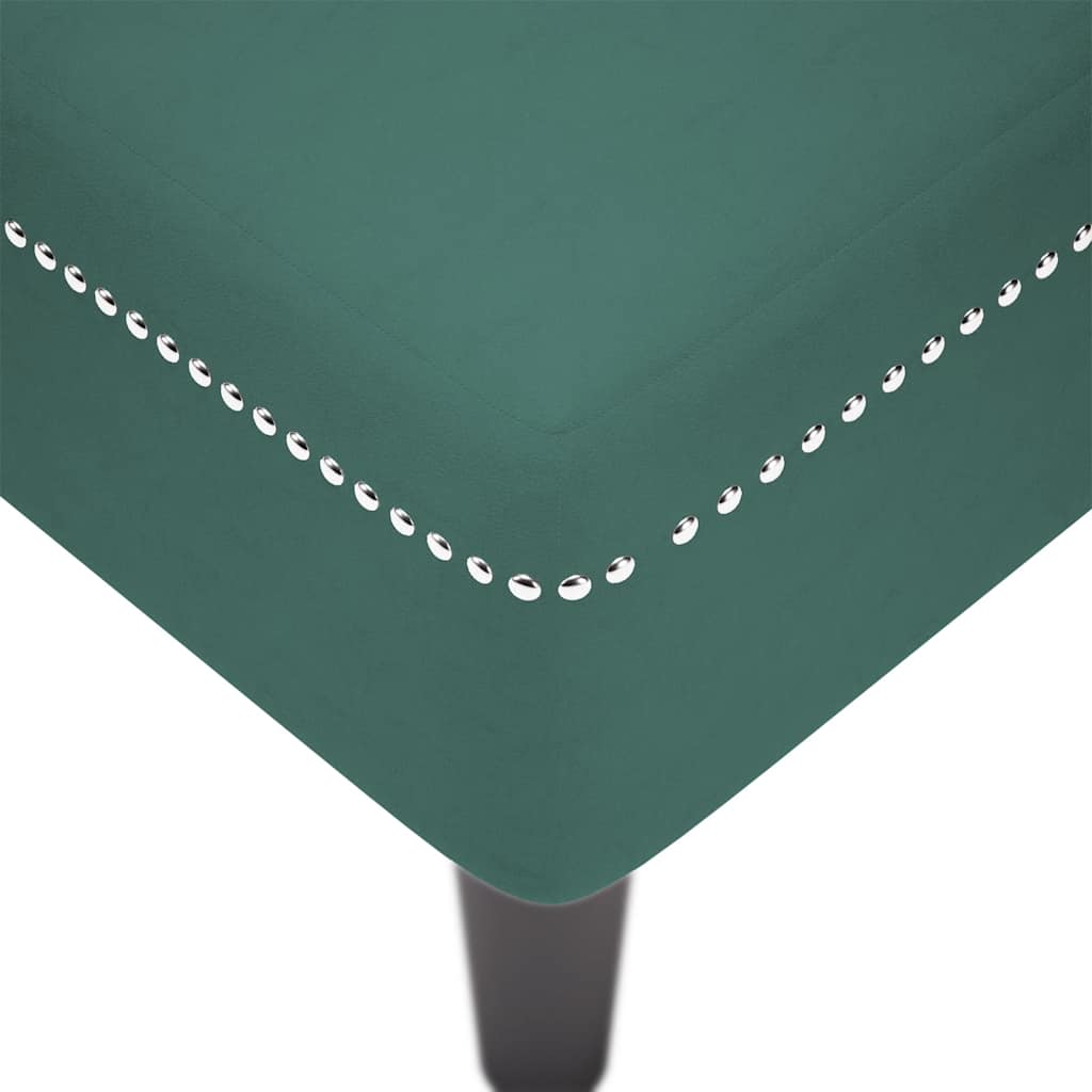 Chaise longue capitonnée - Style contemporain - Velours vert - Sensuri Maison