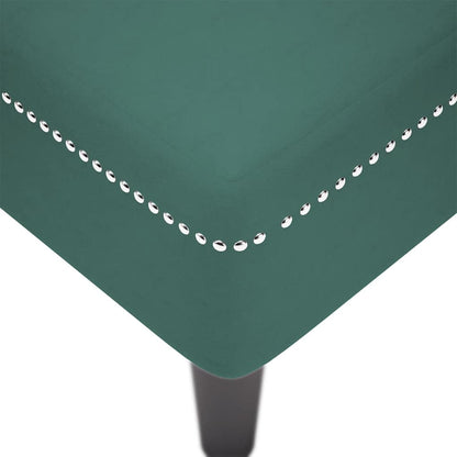 Chaise longue capitonnée - Style contemporain - Velours vert - Sensuri Maison
