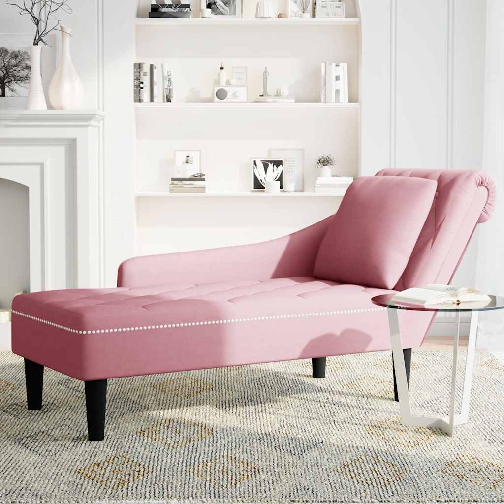 Chaise longue capitonnée - Style contemporain - Velours vert - Sensuri Maison