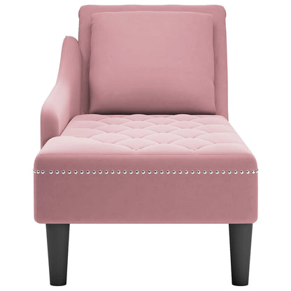 Chaise longue capitonnée - Style contemporain - Velours vert - Sensuri Maison