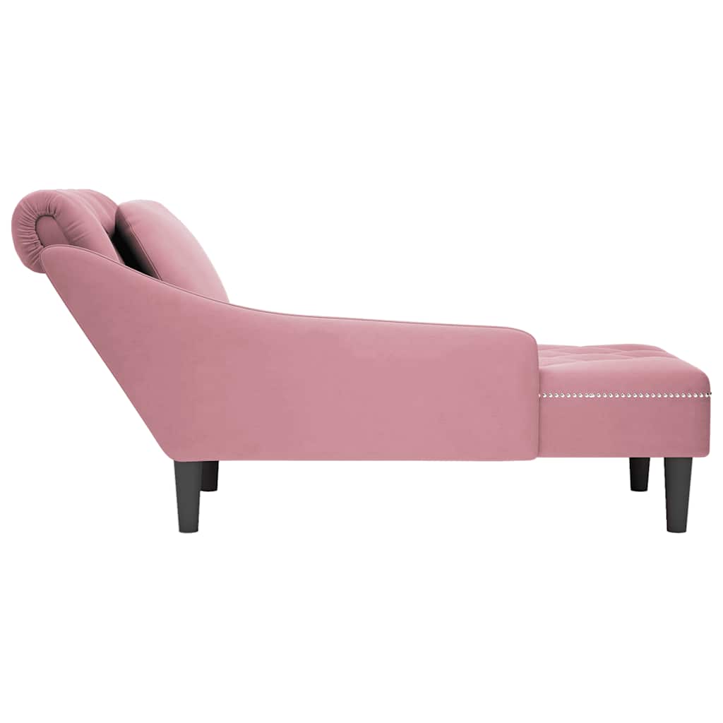 Chaise longue capitonnée - Style contemporain - Velours vert - Sensuri Maison