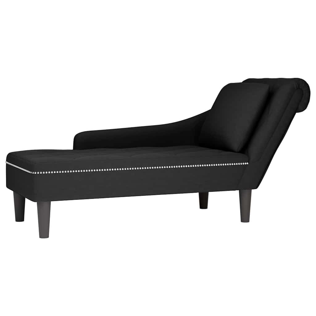 Fauteuil long avec coussin et accoudoir droit  velours - Imagem 19