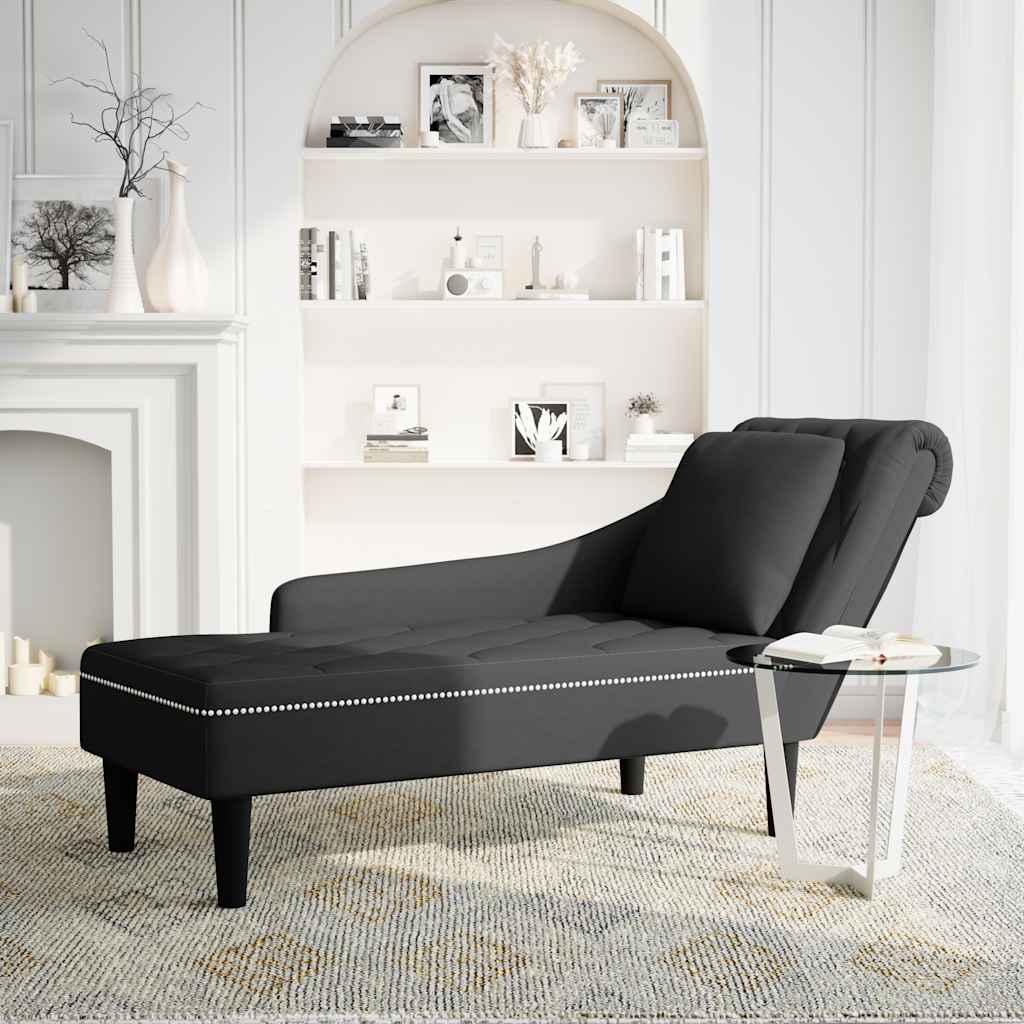 Fauteuil long avec coussin et accoudoir droit  velours - Imagem 20