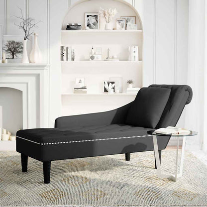 Fauteuil long avec coussin et accoudoir droit  velours - Imagem 20