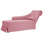 Fauteuil long avec traversin et accoudoir droit  velours - Imagem 1