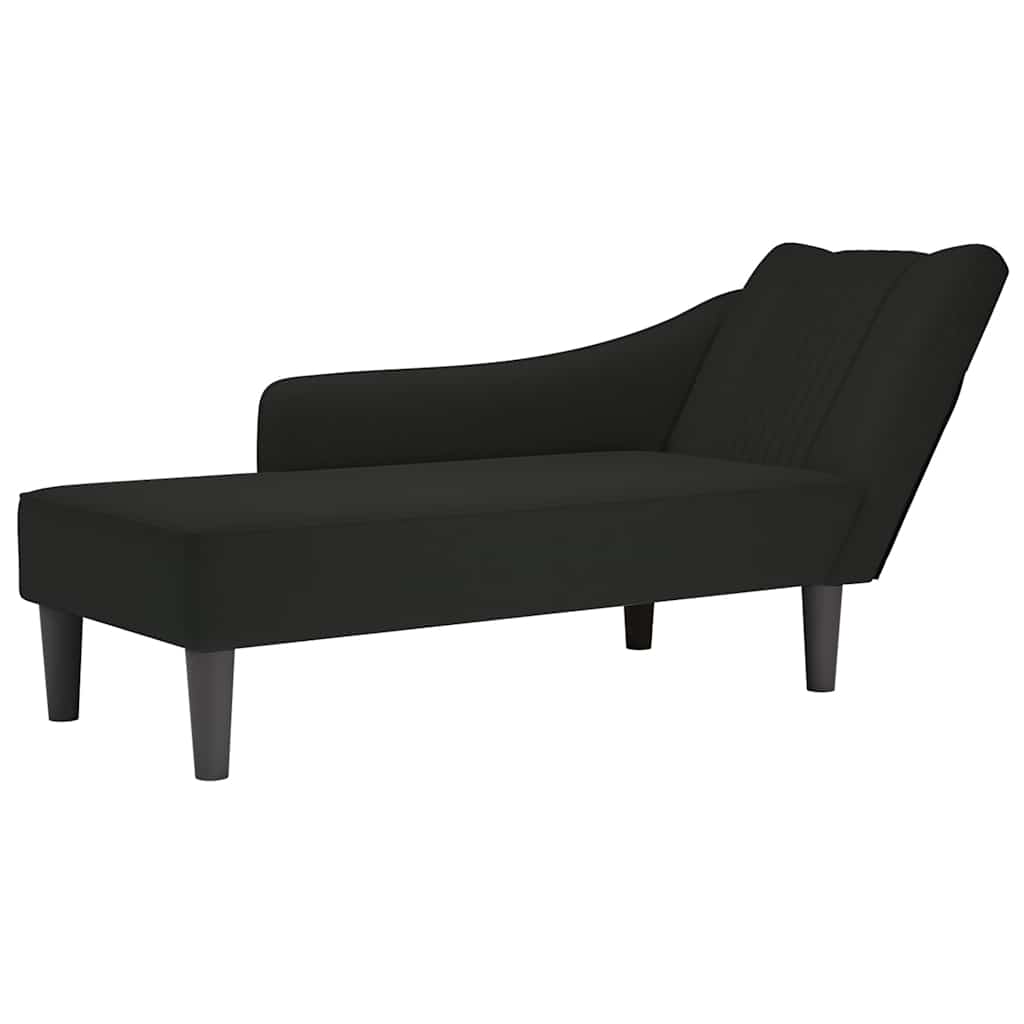 Fauteuil long avec accoudoir droit  velours - Imagem 1