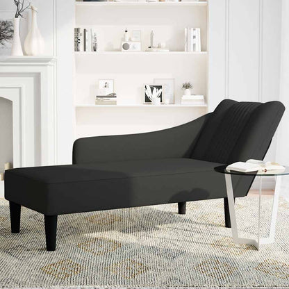 Fauteuil long avec accoudoir droit  velours - Imagem 3