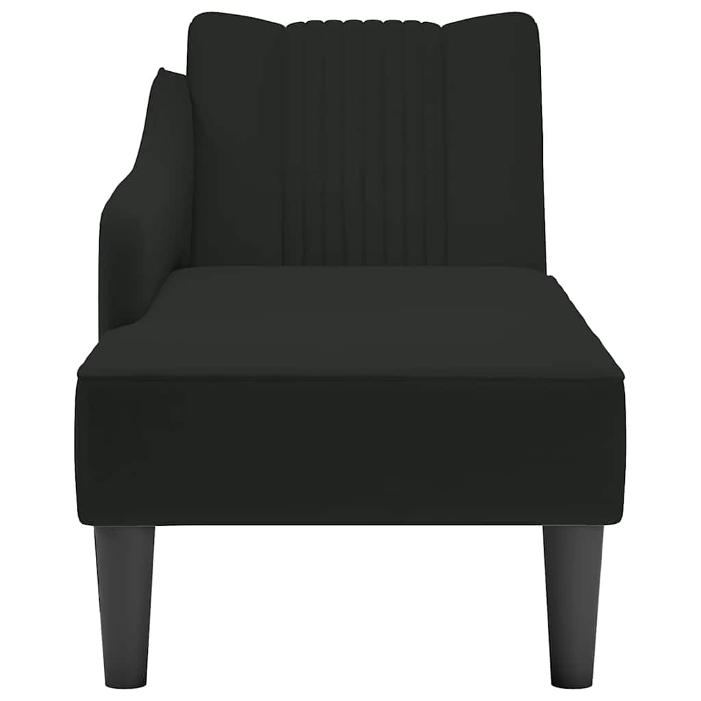 Fauteuil long avec accoudoir droit  velours - Imagem 4
