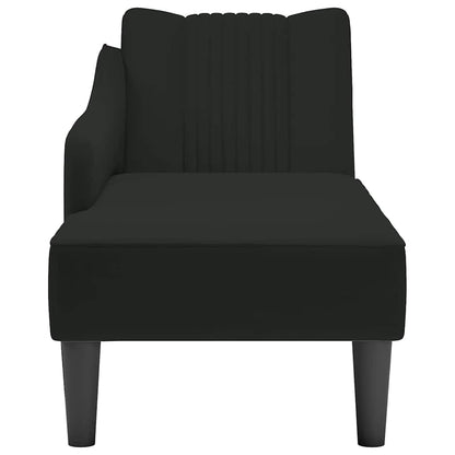 Fauteuil long avec accoudoir droit  velours - Imagem 4