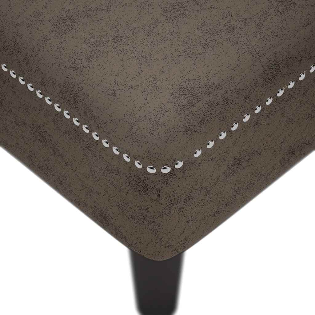 Fauteuil long et coussin/accoudoir droit  foncé similicuir - Imagem 7