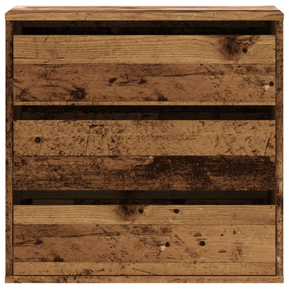 Commode d'angle vieux bois 60x41x58 cm bois d'ingénierie - Imagem 4
