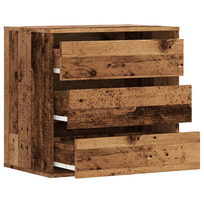 Commode d'angle vieux bois 60x41x58 cm bois d'ingénierie - Imagem 5