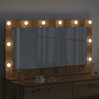 Miroir de vanité Rectangulaire Chêne artisanal - Imagem 3