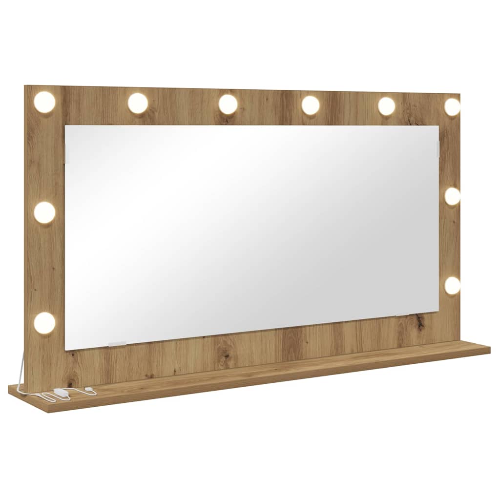 Miroir de vanité Rectangulaire Chêne artisanal - Imagem 2