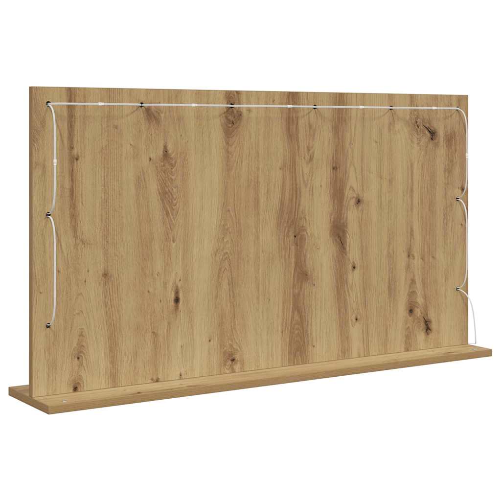 Miroir de vanité Rectangulaire Chêne artisanal - Imagem 6
