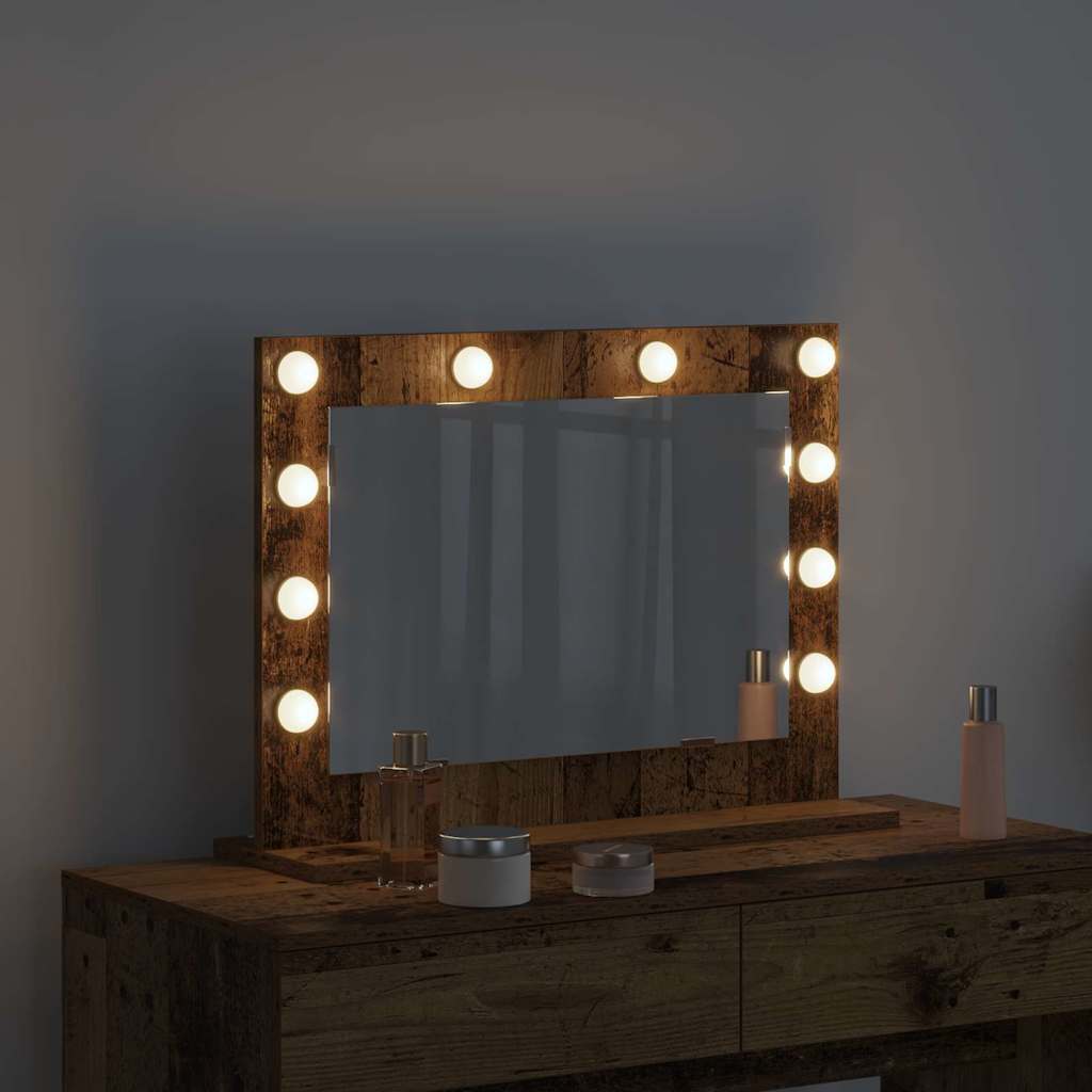 Miroir de vanité Rectangulaire Chêne artisanal - Imagem 14