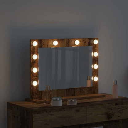 Miroir de vanité Rectangulaire Chêne artisanal - Imagem 14