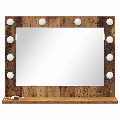 Miroir de vanité Rectangulaire Chêne artisanal - Imagem 15