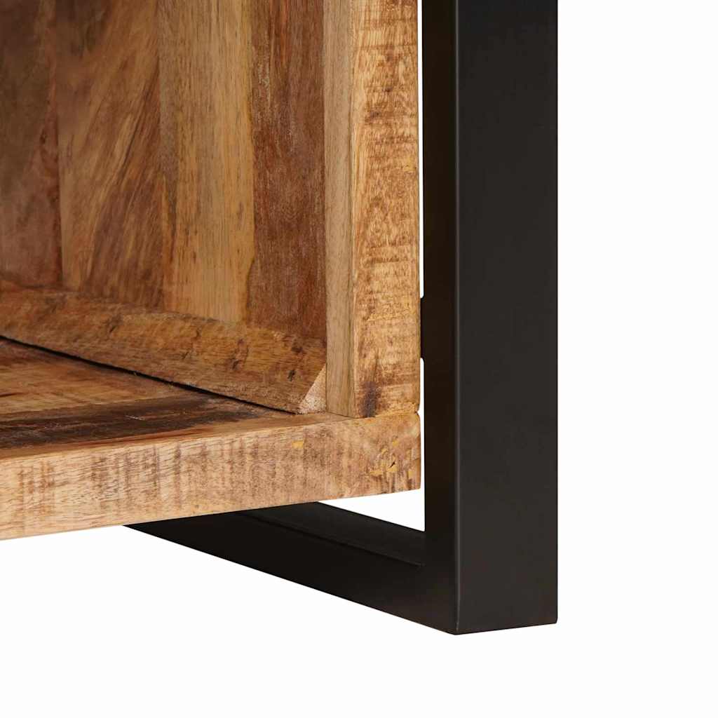 Banc de rangement avec tiroir  Bois de manguier massif - Imagem 10