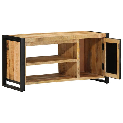 Banc à chaussures  Bois de manguier massif - Imagem 3