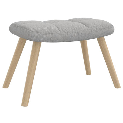 Chaise à bascule avec repose-pied Marron Tissu - Imagem 17
