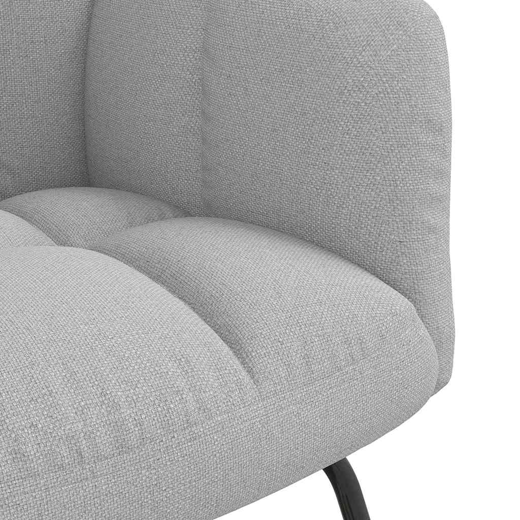 Chaise à bascule avec repose-pied - Style scandinave - Tissu - Sensuri Maison