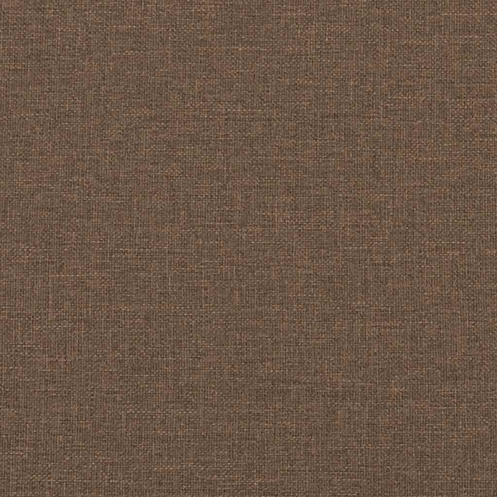 Chaise à bascule avec repose-pied Marron Tissu - Imagem 10