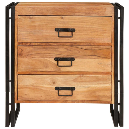 Buffet avec tiroir   Bois d'Acacia Massif - Imagem 6