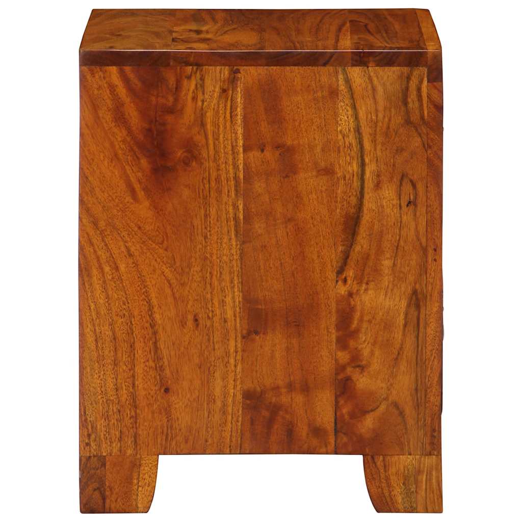 Table de chevet 2 pcs 35x35x45 cm bois d'acacia massif - Imagem 3