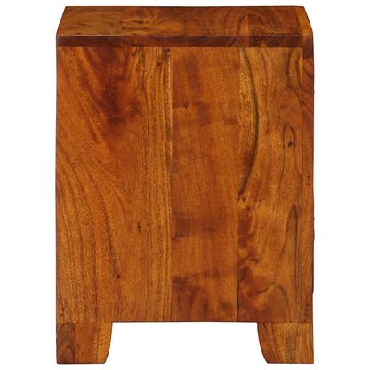 Table de chevet 2 pcs 35x35x45 cm bois d'acacia massif - Imagem 3