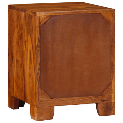 Table de chevet 2 pcs 35x35x45 cm bois d'acacia massif - Imagem 4