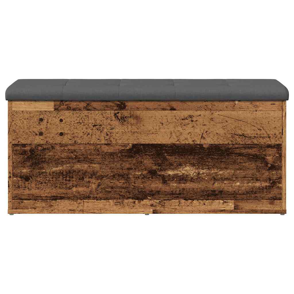 Banc de rangement vieux bois 102x42x45 cm bois d'ingénierie - Imagem 3