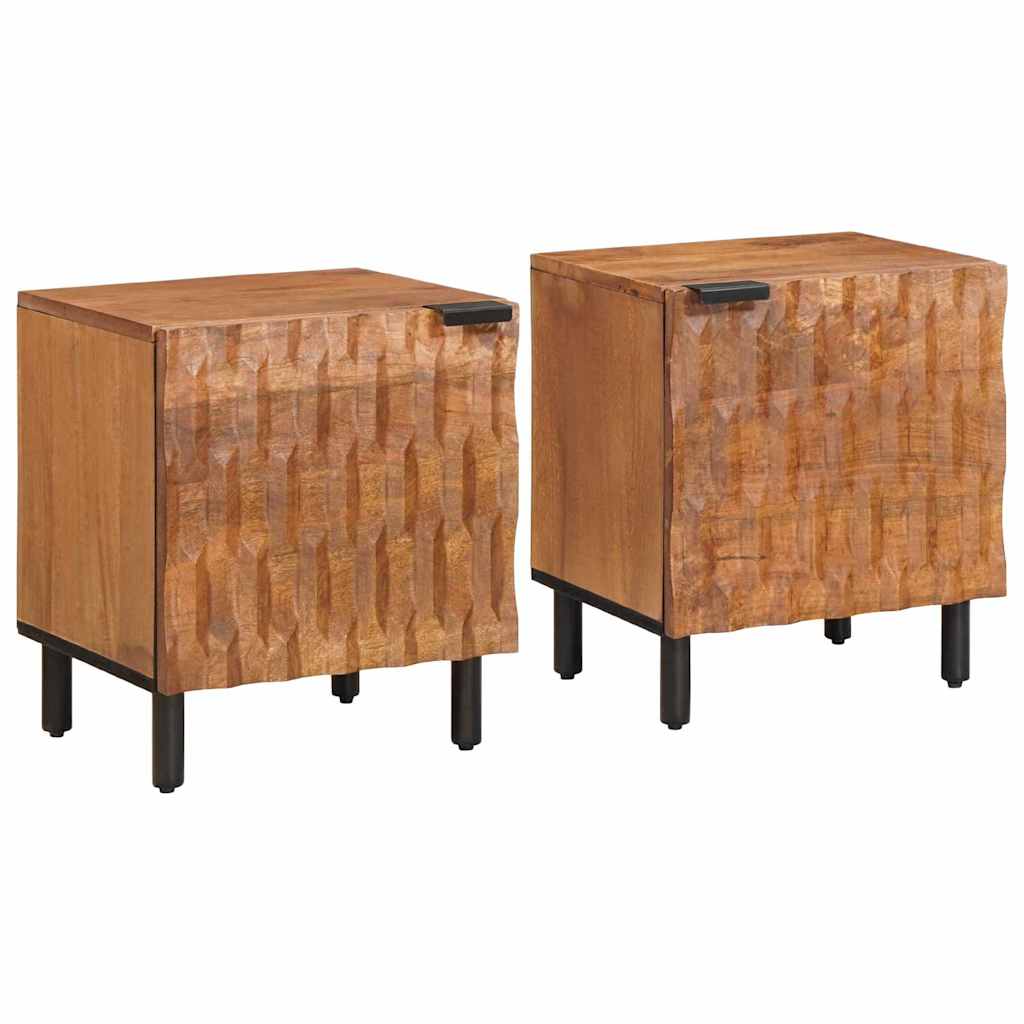 Cabinet de chevet 2 pcs  40 x 33,5 x 46 cm - Imagem 1