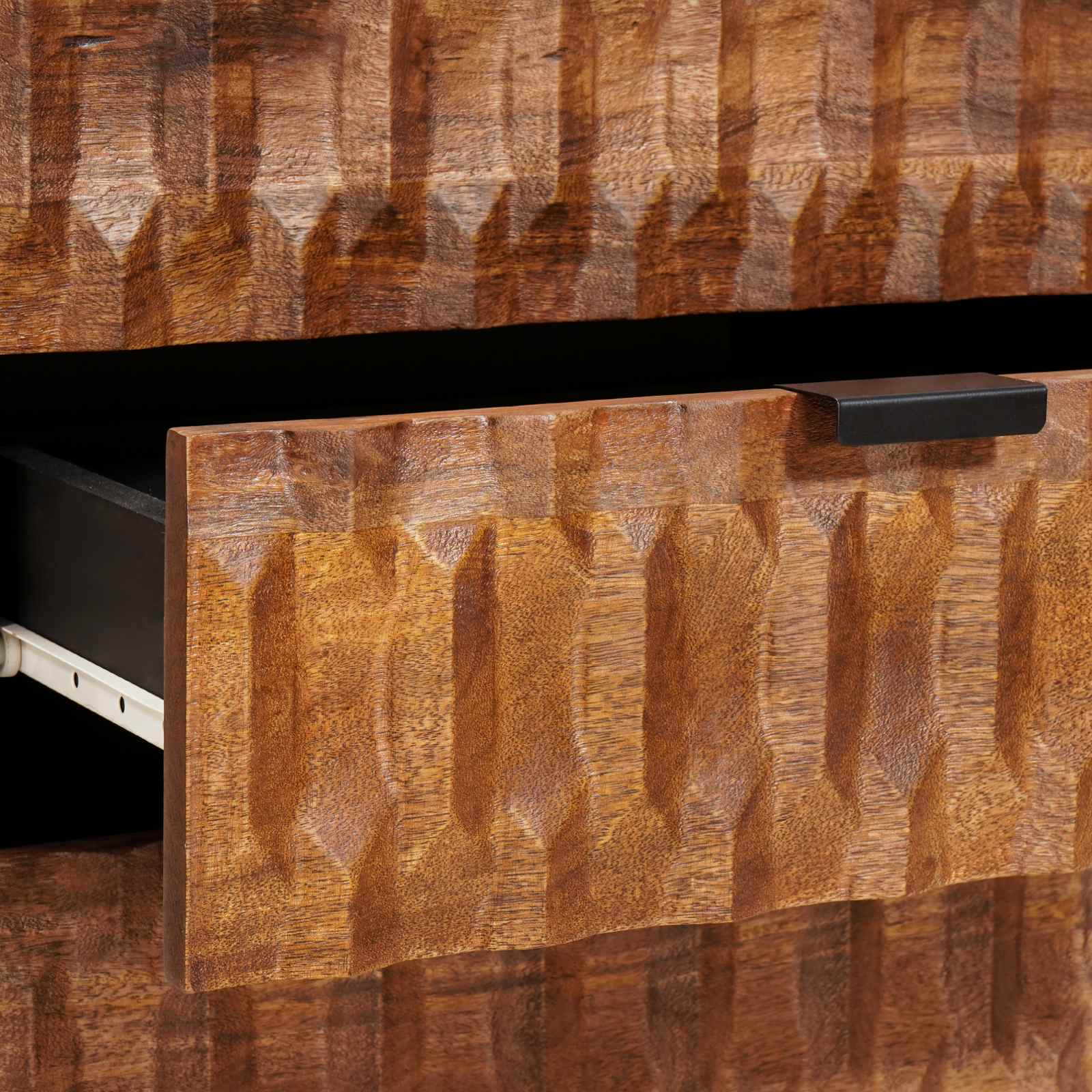 Cabinet de chevet   Bois de mangue massif - Imagem 7