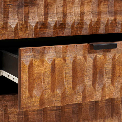 Cabinet de chevet   Bois de mangue massif - Imagem 7