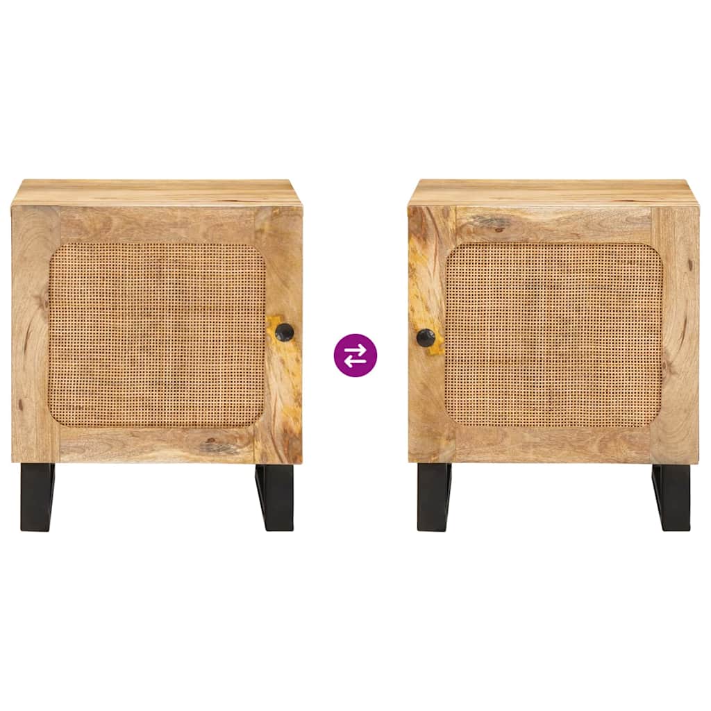 Cabinet de chevet 2 pcs Naturel - Imagem 12