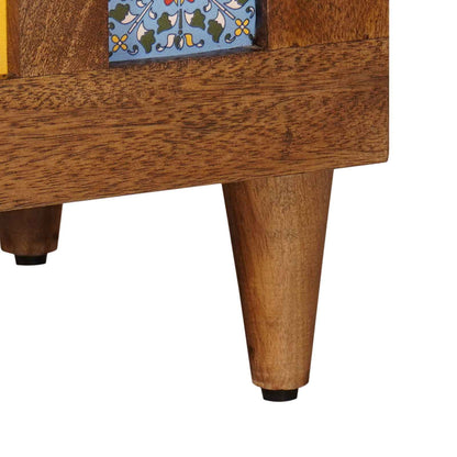 Cabinet de chevet   Bois de mangue massif - Imagem 8