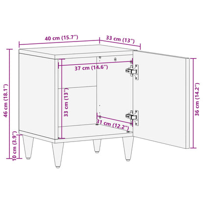 Cabinet de chevet avec porte 2 pcs - Imagem 12