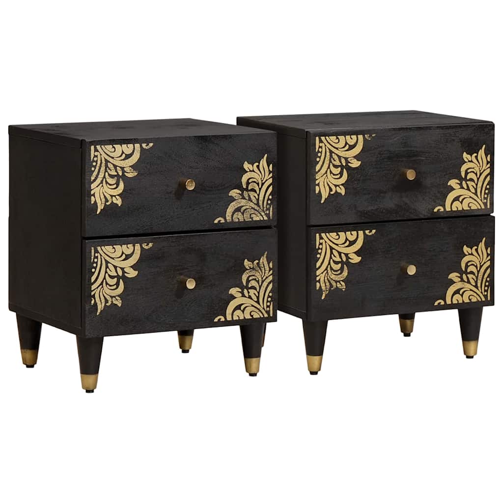 Cabinet de chevet avec tiroir 2 pcs - Imagem 1