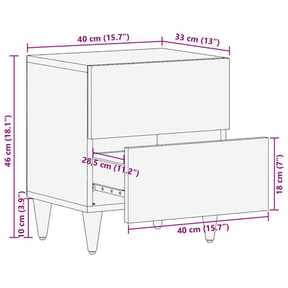 Cabinet de chevet avec tiroir 2 pcs - Imagem 12
