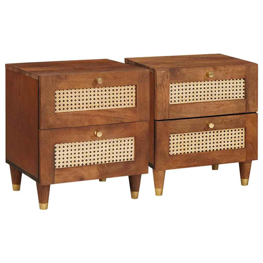 Cabinet de chevet avec tiroir 2 pcs - Imagem 1