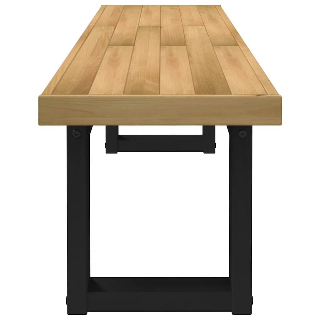 Banc à manger NOAIN pieds en forme de U 180x40x45 cm massif pin - Imagem 4