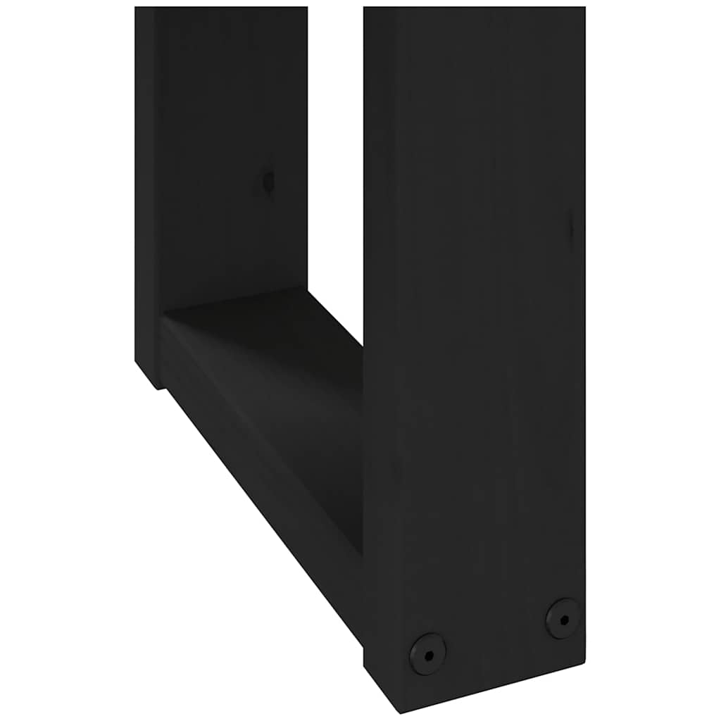 Banc à manger NOAIN pieds en forme de U 180x40x45 cm massif pin - Imagem 7
