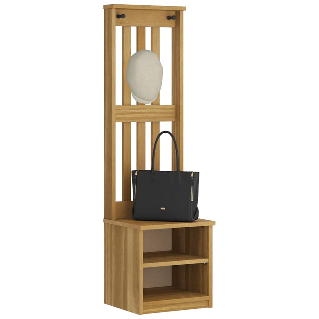 Portemanteau SANDNES 45x40x159,5 cm bois massif pin - Imagem 4