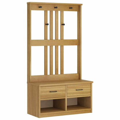 Portemanteau SANDNES 87x40x159,5 cm bois massif pin - Imagem 2