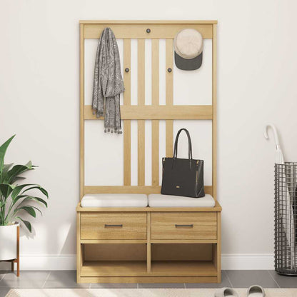 Portemanteau SANDNES 87x40x159,5 cm bois massif pin - Imagem 3