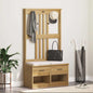 Portemanteau SANDNES 87x40x159,5 cm bois massif pin - Imagem 1